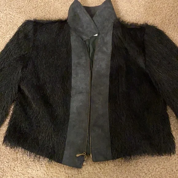 Vintage mohair and suede fringe jacket size xs - Picture 5 of 5
